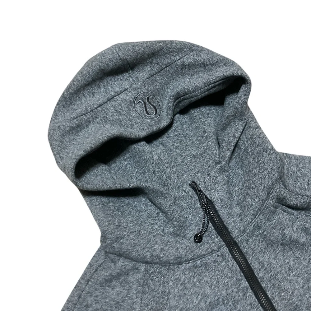 lululemon athletica Gray Zip-Up Hooded Sweatshirt - Picture 6 of 10